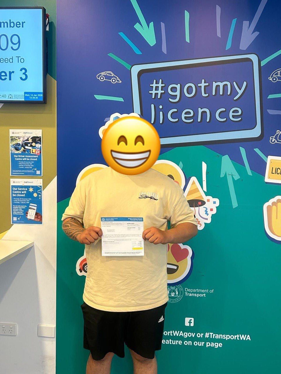 Happy student who passed their driving test